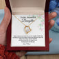 To My Daughter Forever Love Neckless