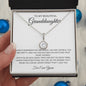To My Beautiful Granddaughter Eternal Hope necklace