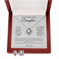 To My Beautiful Daughter Love Knot Necklace