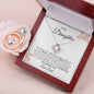 To my Daughter Love Dad Love Knot Necklace
