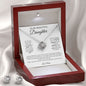 To My Beautiful Daughter Love Knot Necklace