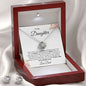 To my Daughter Love Dad Love Knot Necklace