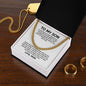 To My Son Cuban Link Chain