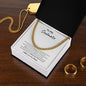 To My Soulmate Cuban Link Chain