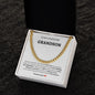 To My Grandson Cuban Link Chain