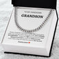 To My Grandson Cuban Link Chain