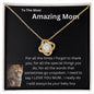 Lion Collection Amazing MOM Love Knot necklace