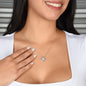 To My Beautiful Daughter Hearts - Love knot Necklace
