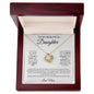To My Daughter Love Knot Necklace