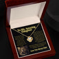 To My amazing Daughter - Lion Collection Love Knot necklace