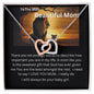To My Beautiful Mom - Lion Collection Interlocking heart necklace