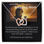 To The most Amazing Mom - Lion collection heart necklace