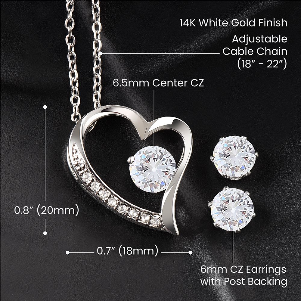 To My Granddaughter forever Love necklace