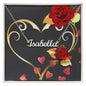 Heart & Roses Name Necklace