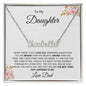 To My Daughter Name Necklace- Dad
