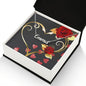Heart & Roses Name Necklace