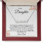 To My Daughter Name Necklace- Dad