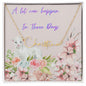 A lot can happen In 3 Days- Name necklace
