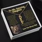 To My Beautiful Daughter - Lion Collection Vertical Name Necklace