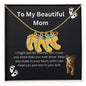 Lion collection custom baby necklace birthstone