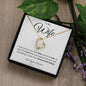 To My Wife- Forever Love Necklace