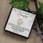 To My Daughter Forever Love Neckless