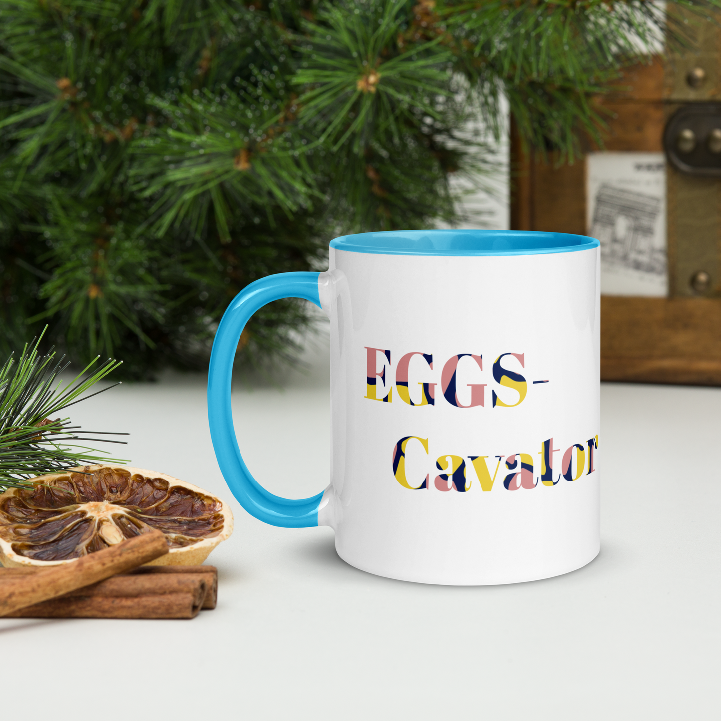 Eggs- Cavator Easter Mug with Color Inside