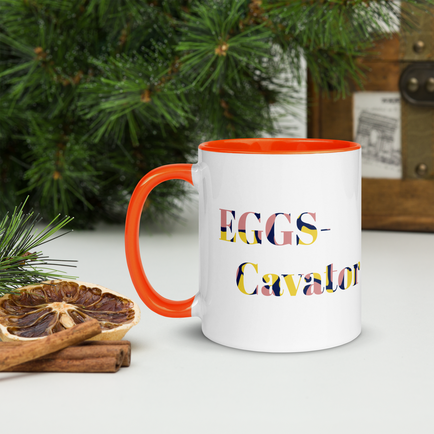 Eggs- Cavator Easter Mug with Color Inside