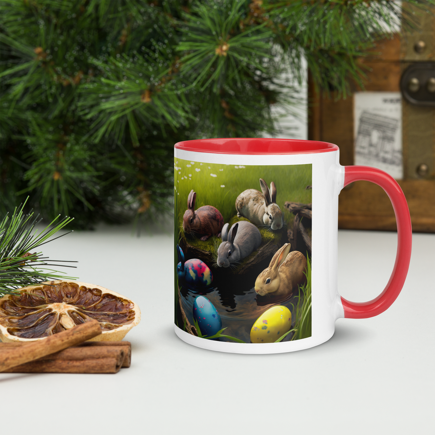 Eggs- Cavator Easter Mug with Color Inside