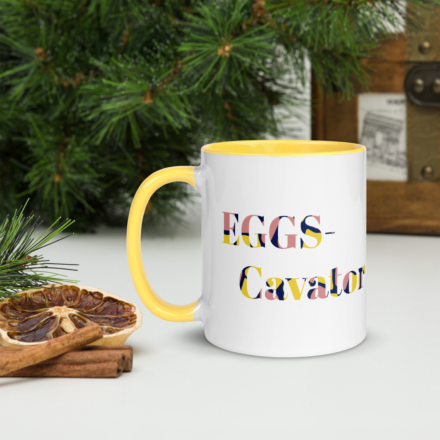 Eggs- Cavator Easter Mug with Color Inside