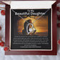 To My Beautiful Daughter - Lion Collection Forever Love Necklace