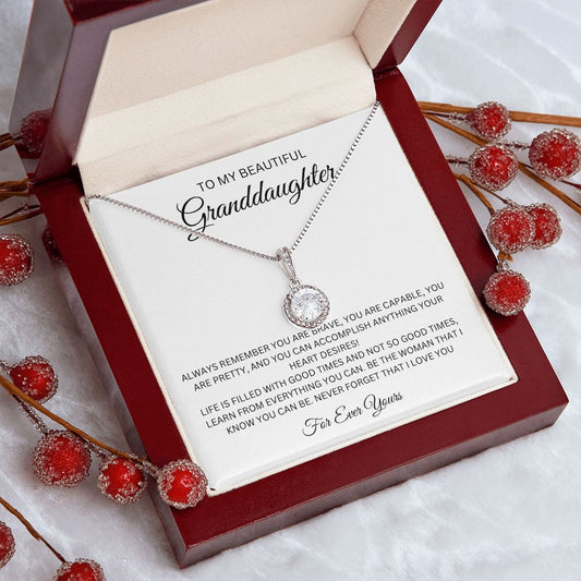 To My Beautiful Granddaughter Eternal Hope necklace