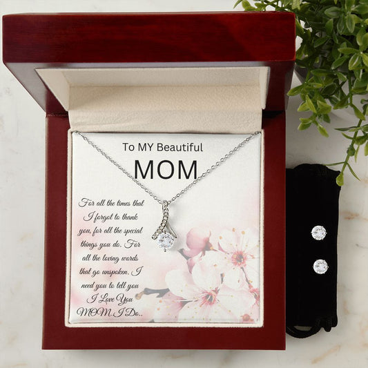 To My Beautiful Mom Alluring beauty necklace