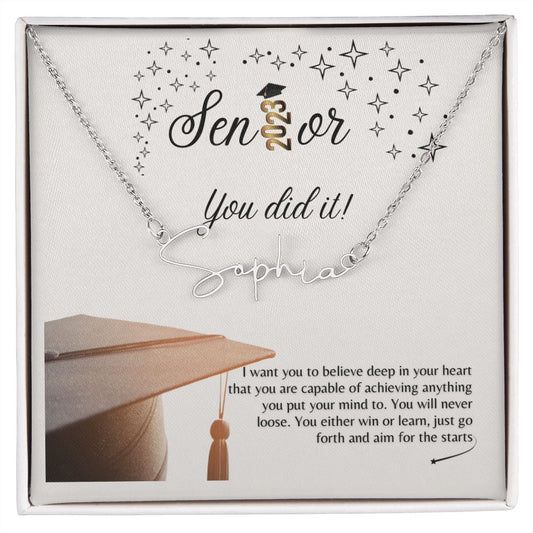 Senior- Name Necklace