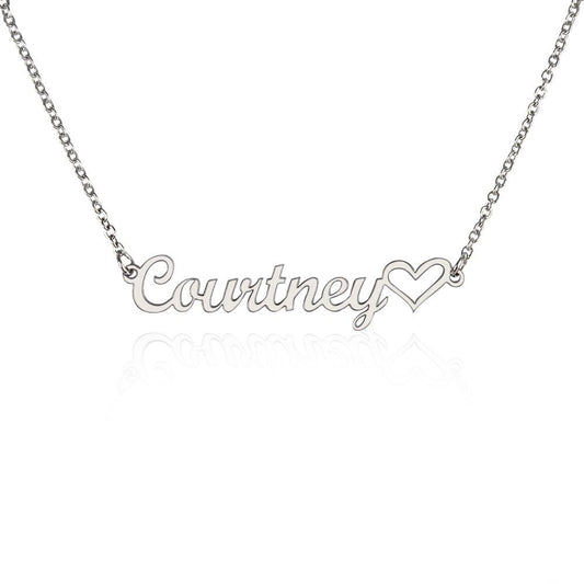 Name w/ heart necklace
