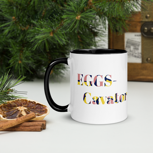 Eggs- Cavator Easter Mug with Color Inside