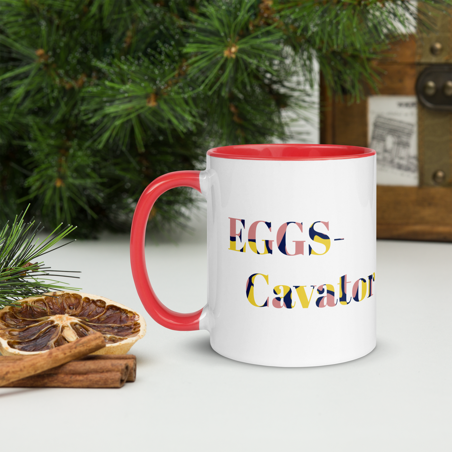 Eggs- Cavator Easter Mug with Color Inside